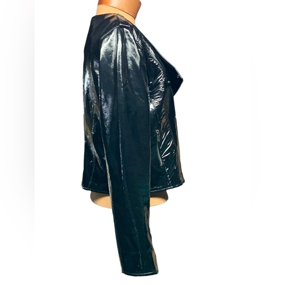 AS by DF,  Recycle Patent Leather, Moto Jacket - Picture 5 of 13